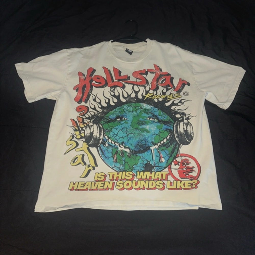 Hellstar “is this what heaven sounds like?” Cream t-shirt